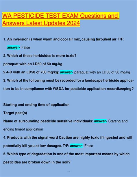 is the pesticide test hard|lawn care pesticide exam.